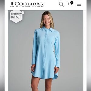 Coolibar Pink Malta Travel Dress sz L